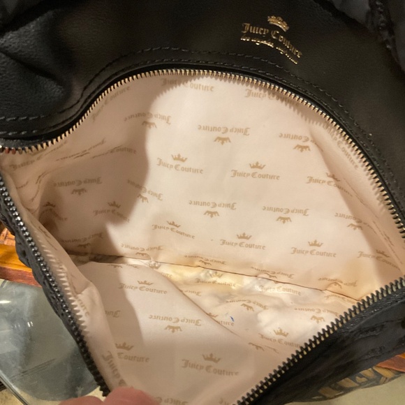 Juicy Couture Rare Cloud Nine Black Quilted Laptop Sleeve Backpack - Picture 7 of 7